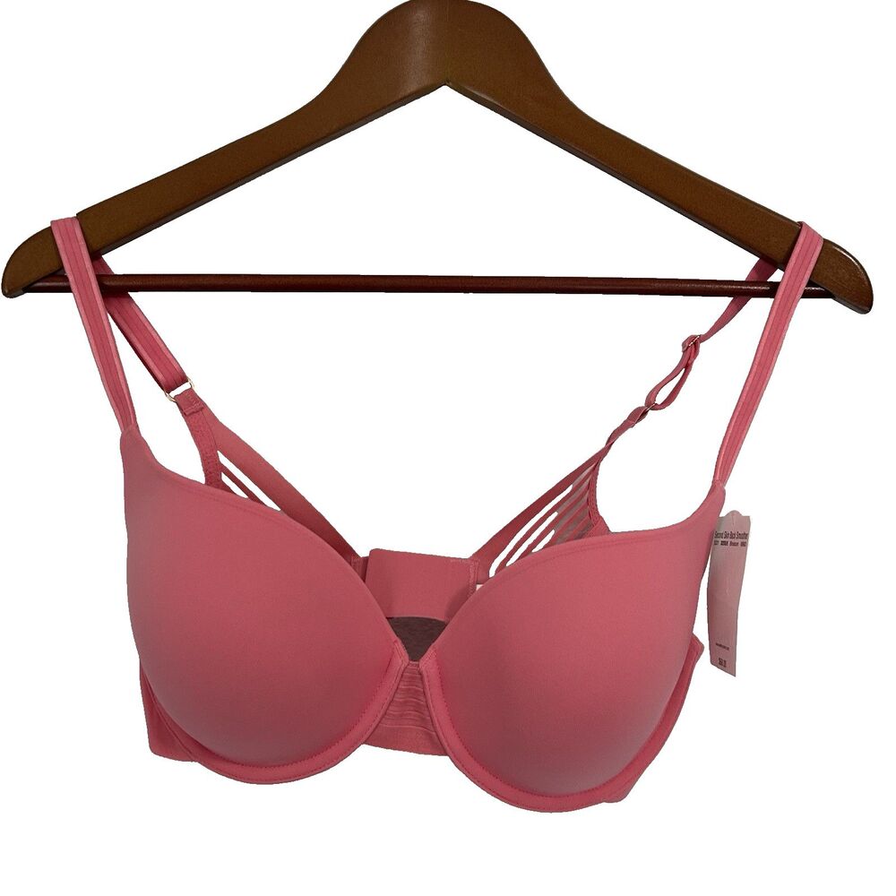 Le Mystere Bra Women 32DD Pink Blossom Back Smoother Underwire Padded Comfy NWT